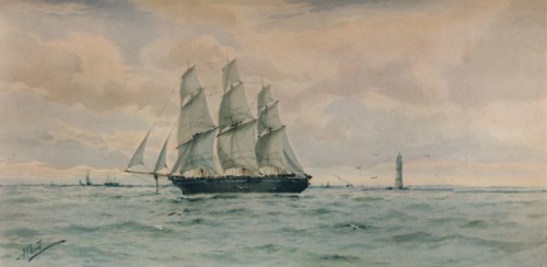 'Seascape', c1895. Artist: Albert Ernest Markes.