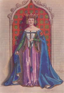 'Queen Phillippa 1350', 1926. Artist: Herbert Norris.