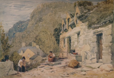 'Black Jack's Cottage, Bettws-y-Coed', 1846. Artist: David Cox the elder.