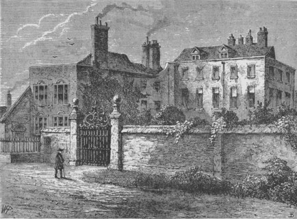 'John Tradescant's House at Kennington', c1883, (1912). Artist: Elias Ashmole.