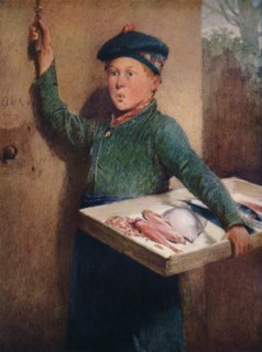 'The Fishmonger's Call', c1886. Artist: Henry Benjamin Roberts.