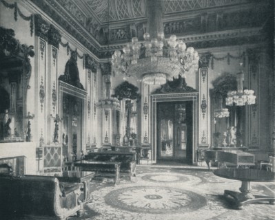 'The White Drawing-Room at Buckingham Palace', c1899, (1901). Artist: HN King.