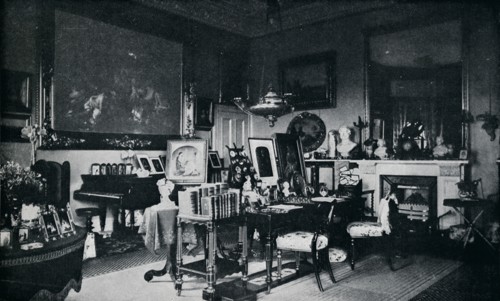 'The Queen's Private Sitting Room at Osborne', c1899, (1901). Artist: Hughes & Mullins.
