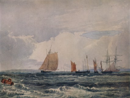 'Off Plymouth', c1827. Artist: Samuel Prout.