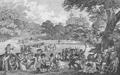 'In Greenwich Park on Whit Monday', c1802, (1912).  Artist: Samuel Rawle.