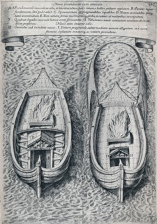 'Seventeenth Century Fireship', c1660. Artist: Unknown.