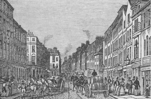 'Tooley Street in the First Half of the Nineteenth Century', c1840, (1912). Artist: Unknown.