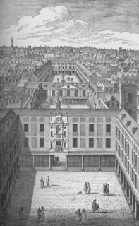 'The Old St. Thomas's Hospital in Bermondsey, which replaced the earlier monastic buildings in 1701, Artist: Unknown.