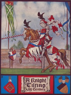 'A Knight Tilting ', c1926. Artist: Herbert Norris.