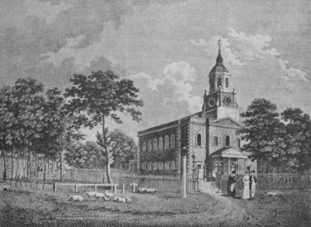 'Holy Trinity Church, Clapham', c1812, (1912). Artist: Unknown.