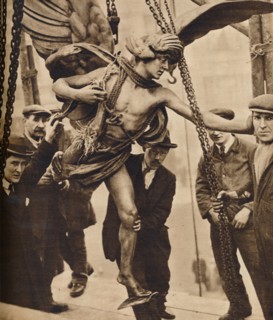'The removal of Eros', 1925, (1938). Artist: Unknown.