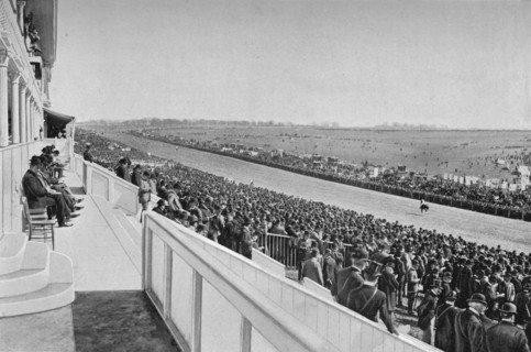 'The Derby: View Down The Course', c1903, (1903). Artist: WA Rouch.