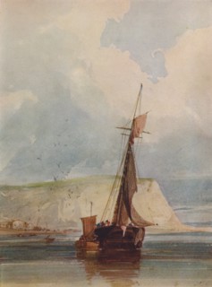 'Fishing Boats of the Headland', c1841. Artist: William Callow.