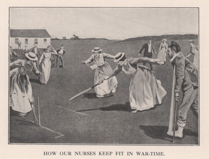 'How Our Nurses Keep Fit in War-Time', 1901 (1912). Artist: Unknown.