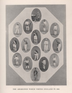 'The Aborigines which visited England in 1868', 1912.  Artist: Unknown.