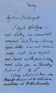Letter from JMW Turner, c1840 (1904). Artist: JMW Turner.