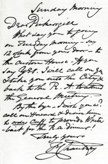 A letter from Francis Leggatt Chantrey, 1839 (1904). Artist: Francis Legatt Chantrey.