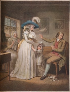 'The Virtuous Parent. Laetitia Endeavours In Vain By Parents To Reconcile Her Parents',1789. Artist: John Raphael Smith.