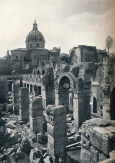 Excavations of the Forum of Julius Caesar at Rome, c1932. Artist: Unknown.