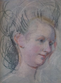 'Sketch of a Lady's Head', c1791. Artist: John Russell.