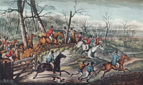 'Breaking Cover', c1824. Artist: Unknown.