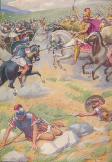 'The armour of Pyrrhus was richer and more beautiful than that of his soldiers', c1912 (1912). Creator: Ernest Dudley Heath.
