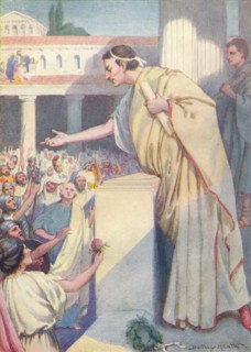 'The following morning Cicero made another speech against Catiline', c1912 (1912). Artist: Ernest Dudley Heath.