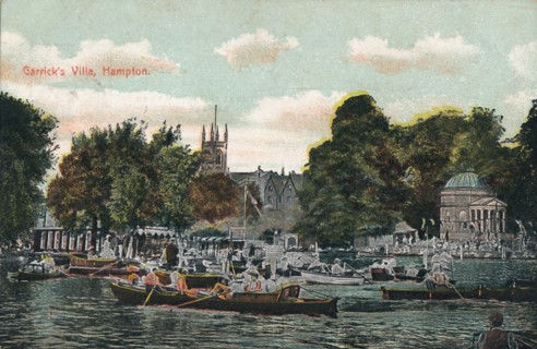 'Garrick's Villa, Hampton', c1910. Artist: Unknown.
