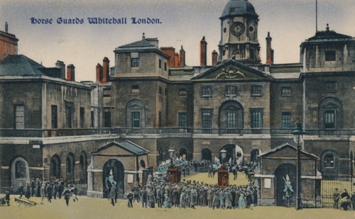 'Horse Guards Whitehall London', c1910.  Artist: Unknown.