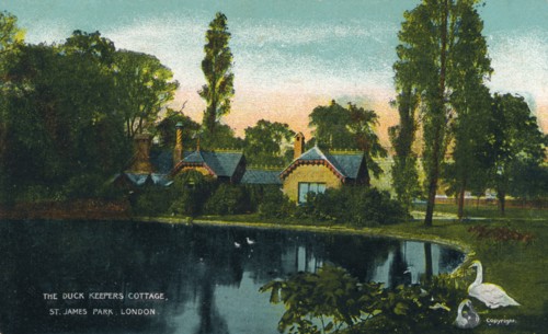 'The Duck Keepers Cottage, St. James Park, London', 1907. Artist: Unknown.