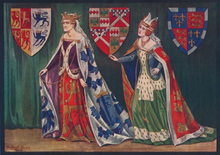 'Margaret, Princess of Wales, 1410. Joice, Lady Tiptoft, 1460', 1926. Artist: Herbert Norris.
