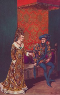 'Philippe Le Bon, Duke of Burgundy and Isabelle of Portugal, 1440-1445', 1926. Artist: Herbert Norris.