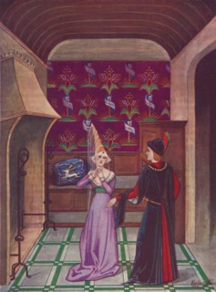 'An Interior. Late Fifteenth Century', 1926. Artist: Herbert Norris.