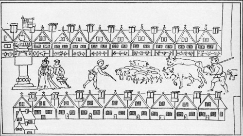 Eastcheap Market, London, c1598 (1904). Artist: Unknown.