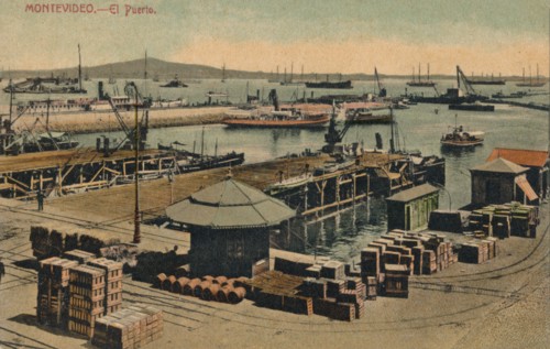 'Montevideo - El Puerto', c1900. Artist: Unknown.