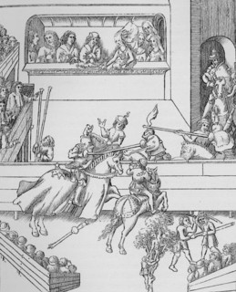 Tournament of the Earl of Warwick, 16th century (1906). Artist: Unknown.