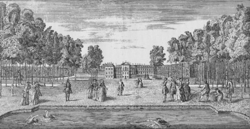 Kensington Palace in Georgian Times, c1750 (1911). Artist: John Rocque.