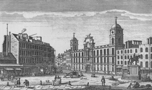 Northumberland House, Charing Cross, Westminster, c1753 (1911).  Artist: Thomas Bowles.