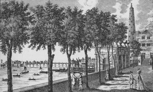 York Watergate, Westminster, 1784 (1911). Artist: Alexander Hogg.