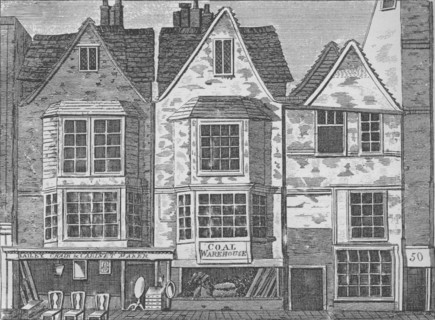Old houses in St John Street, Clerkenwell, London, c1811 (1911). Artist: Unknown.
