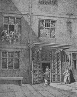 Inside view of the Poultry Compter, City of London, 1813 (1911). Artist: John Thomas Smith.