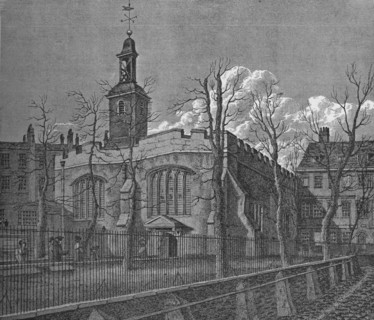 Church of St Helen, Bishopsgate, City of London, 1817 (1911). Artist: William Wise.