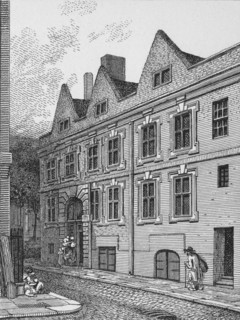 Principal entrance to Leathersellers' Hall, City of London, 1801 (1911). Artist: Unknown.
