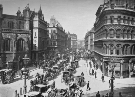 Queen Victoria Street, City of London, c1910 (1911). Artist: York & Son.