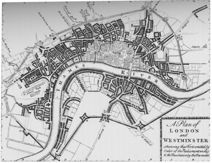 Plan of London and Westminster, 1749 (1903). Artist: Unknown.