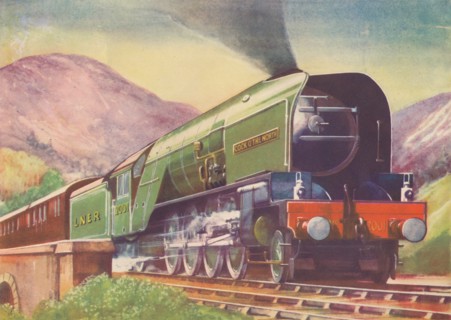 'Cock O' The North Locomotive, L.N.E.R., in the Highlands', 1940. Artist: Unknown.