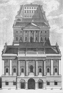 A perspective view of the Bank of England, 1743 (1903). Artist: Robert West.