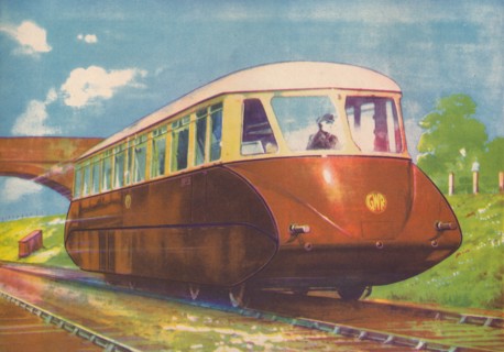 'Express Diesel Engine Rail Car, G.W.R.', 1940. Artist: Unknown.