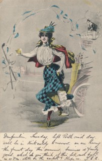 'Decorative Female Golfer 1', c1904. Artist: Unknown.