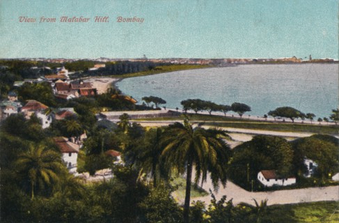 'View from Malabar Hill, Bombay', c1920. Artist: Unknown.